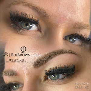 Kaş kontür uygulaması – Powder brows tekniğiyle yapılan pudralama kaş işlemi