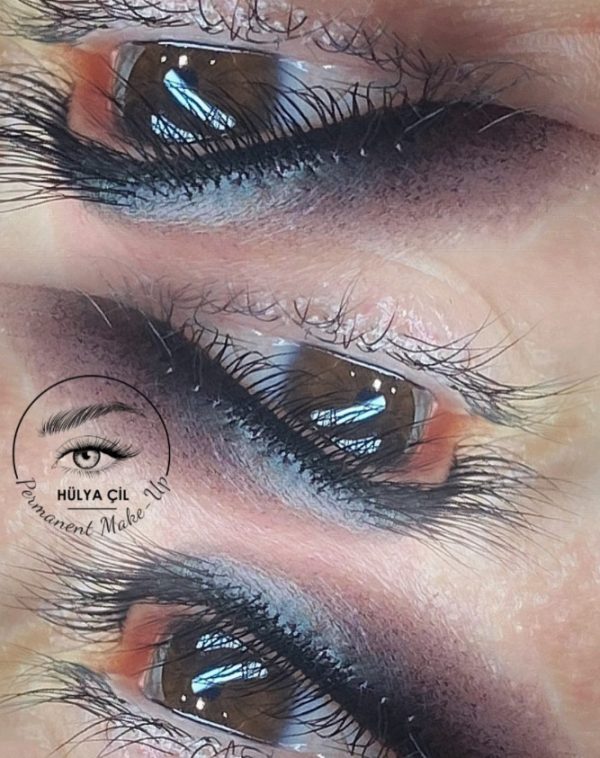Eyeliner işlemi kalıcı makyaj işleminde yapılan
